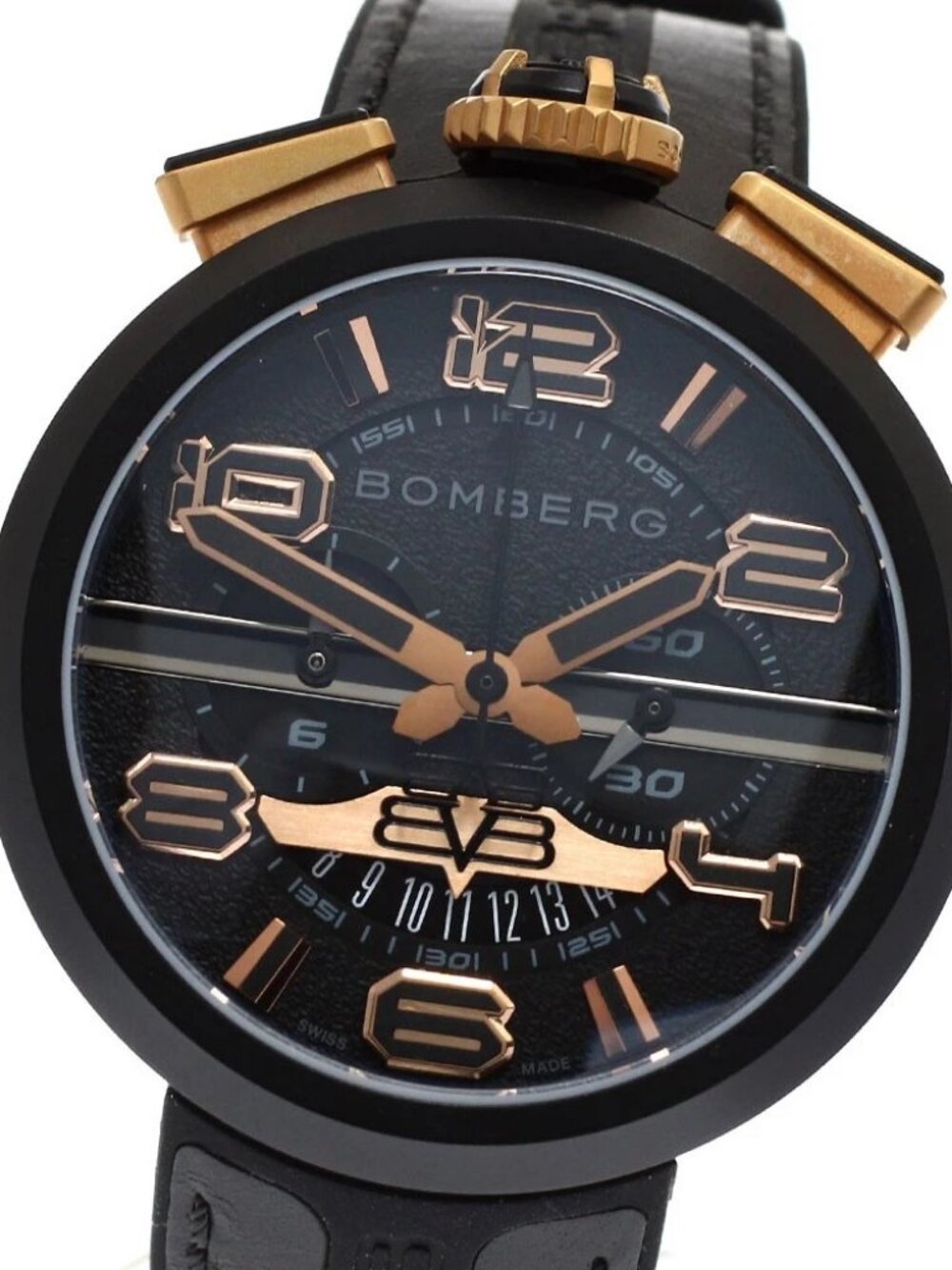 BOMBERG 1968 RS45CHPBA.5.3 Chronograph Date Black Dial Quartz Men's Watch_881560